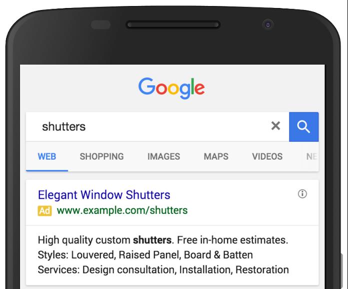 structured snippets screen