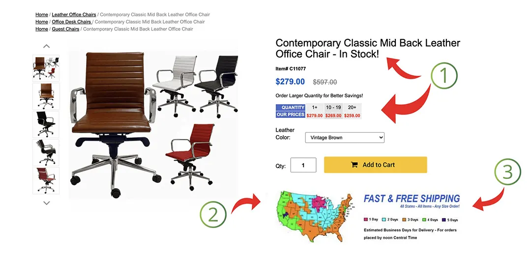 Clarifying that InStockChairs' inventory was accurate in real time